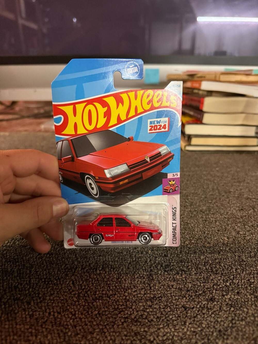 Hot Wheels Proton Saga Red Diecast Compact Kings 3/5